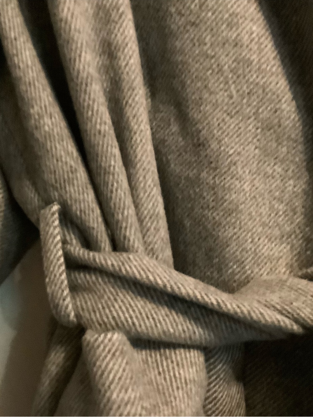 Penningtons Gray Hooded Wrap Trench Coat with Belt, NWT - Picture 3 of 12